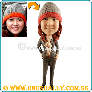 Custom 3D Fashionable Smart Ofice Attire Female Figurine